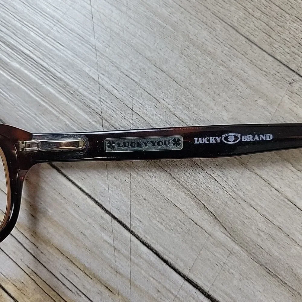 Lucky Brand Eyeglasses FRAMES ONLY‎ BOARDWALK 50-17 140 BROWN